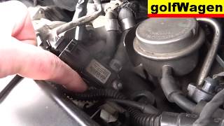 How to adaption G450 exhaust pressure sensor on VW Golf 5 fault code 001139 [upl. by Enovahs]