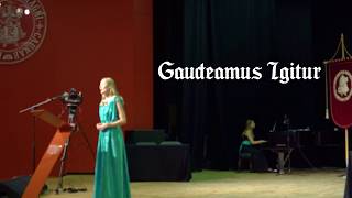 quotGaudeamus Igiturquot 1287 Students Graduation Hymn  Academic Song  Studentų Himnas subs [upl. by Helbona434]