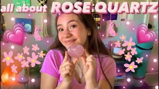 ROSE QUARTZ PROPERTIES  crystal properties and benefits [upl. by Lerrad]