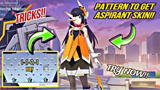 ASPIRANTS EVENT TRICK PATTERN LIST TO GET RUBY AND ANGELA ASPIRANT SKIN  PHASE 1 ASPIRANTS EVENT [upl. by Monarski]