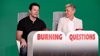 Mark Wahlberg Answers Ellen’s ‘Burning Questions’ [upl. by Kirre459]