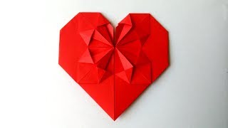 Corazón de Papel Origami  Origami Heart [upl. by Keligot]