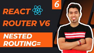 React Router v6 Tutorial in Hindi 6 Nested Routing [upl. by Nolyaj]