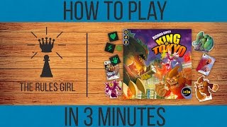 How to Play King of Tokyo in 3 Minutes  The Rules Girl [upl. by Lubbi]