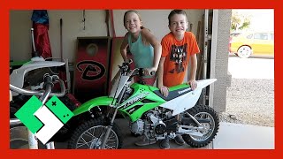 NEW DIRT BIKE FOR THE KIDS Day 1571  Clintustv [upl. by Stevana]