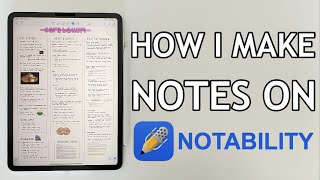 How I Make Notes on Notability Shorts [upl. by Ymmik938]