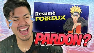 JE RÉAGIS AUX RÉSUMÉS FOIREUX DE NARUTO [upl. by Feil766]