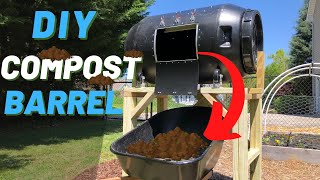 DIY Compost Tumbler  PART 2  Making The Compost Barrel [upl. by Colombi]