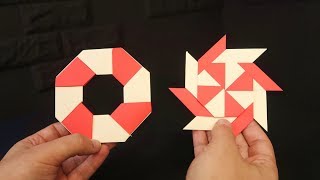 Como hacer una ESTRELLA NINJA transformable de papel [upl. by Jammin119]