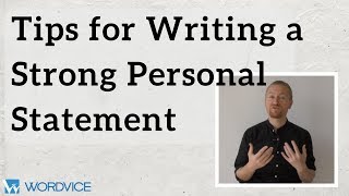 Tips for Writing a Strong Personal Statement for Graduate School [upl. by Eniroc]