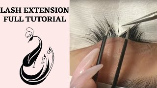 Eyelash Extensions 101  Full Tutorial on Application [upl. by Bigford]