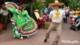 Beautiful Holiday Folklorico Dancers Showcase Mexico at Epcot [upl. by Graner]