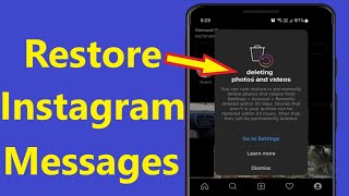 How to Recover deleted Instagram messages Recovery Howtosolveit [upl. by Chatwin]