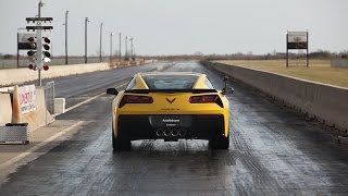 2015 C7 Corvette with 8speed Auto  14 Mile Testing [upl. by Erdreid33]