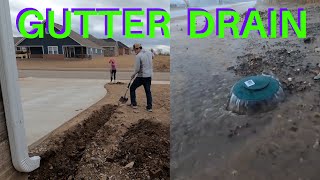 GUTTER DRAIN Installation [upl. by Gardie]