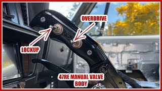 How To Install Lockup amp Overdrive Switches  47re Transmission Manual Valve Body [upl. by Manthei]