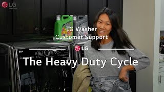 LG Washer  The Heavy Duty Cycle [upl. by Adham618]