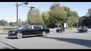 御料車で結婚式に向かわれる高円宮絢子さま 皇警サイドカーも The Japanese royal family [upl. by Losyram]