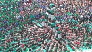 Castellers de Vilafranca  Td8  Concurs de Castells 2012 [upl. by Eliott]