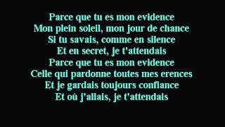 M Pokora  Mon Evidence Lyrics [upl. by Eyla]