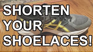 How to shorten shoelaces  TWO OPTIONS [upl. by Retsevlis717]