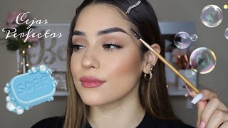 RUTINA DE CEJAS CON JABON 🧼 TUTORIAL PASO A PASO [upl. by Vassell]