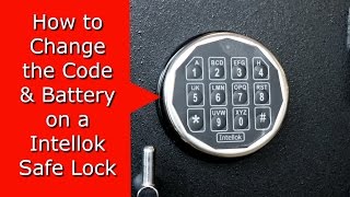 How to Change Intellok safe locks Code amp Battery [upl. by Tobin]