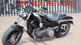 Harley Davidson 2016 Fat Bob first ride review [upl. by Jethro]