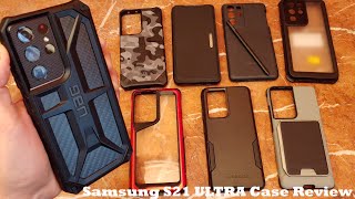 Samsung S21 Ultra Case Review  UAG Otterbox Ghostek amp Samsung Cases [upl. by Rodolph]