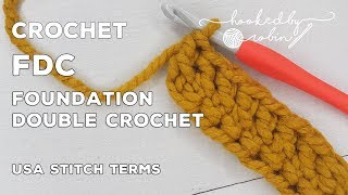 Crochet Chainless Foundation Double Crochet  FDC [upl. by Horst]