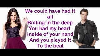 Rolling in the deep By Glee cast With lyrics [upl. by Uke]