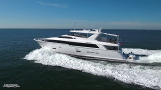 Hatteras 100 Yacht Tour Walkthrough [upl. by Tessler]