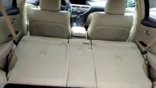 Lexus RX350Rear Split FoldingSliding Seat howto [upl. by Yenttihw]