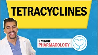 Pharmacology  Tetracyclines Antibiotics nursing RN PN NCLEX [upl. by Ludie521]