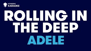 Adele  Rolling In The Deep Karaoke with Lyrics [upl. by Eirehc]