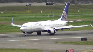 United Boeing 737800 Landing [upl. by Sirahs265]