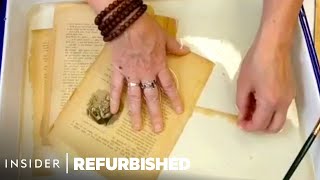 How 100YearOld Books Are Professionally Restored  Refurbished [upl. by Yoshiko523]