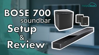 Bose 700 Soundbar Setup and Review w subwoofer and surround speakers  Top Soundbars for 2020 [upl. by Pagas3]