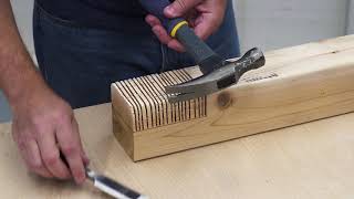 How To Cut a Wide Notch Using Simple Tools [upl. by Jarrow]