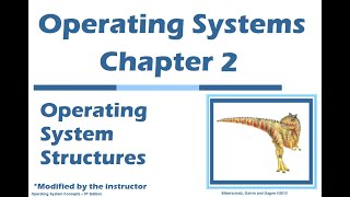 Operating Systems Chapter 2 Operating System Structures [upl. by Yltneb]