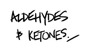 AQA ALevel Chemistry  Aldehydes and Ketones inc nucleophilic addition [upl. by Nanette580]