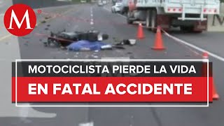 En Ecatepec muere motociclista en accidente [upl. by Jermyn]