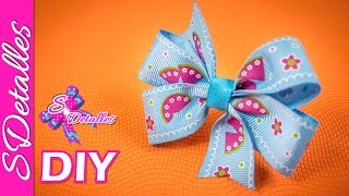 SUPER FACIL Lazo de Cintas de 3 Vueltas  Video 8  SDetalles  DIY [upl. by Slavic9]