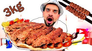 تحدي الكباب العراقي الأصلي  3 كيلوات كباب مشوي على الفحم  Iraqi Grilled Kebabs CHALLENGE [upl. by Travers265]