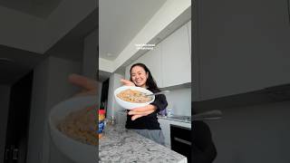 my goto breakfast sticky date protein oats  breakfast protein healthy [upl. by Haim]