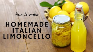 How to Make Authentic Italian Limoncello Recipe [upl. by Aenet]