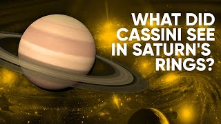 What did Cassini see in Saturns rings [upl. by Enrico]