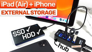 Hub for external storage on lightning iPads — Atolla Powered USB hub REVIEW [upl. by Stone]