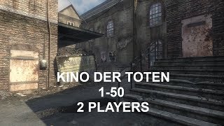 COD Black Ops Zombies Kino der Toten 150 2 Players [upl. by Annat]