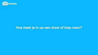 Hoe meet ik jaloezieen in op een draai of kiepraam [upl. by Lebiram]